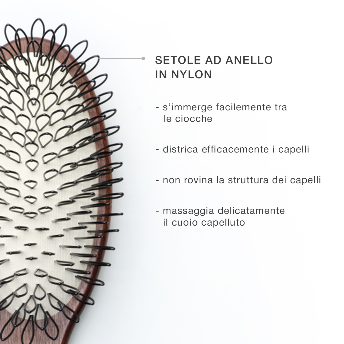 SPAZZOLA DI PROTEZIONE PER CAPELLI